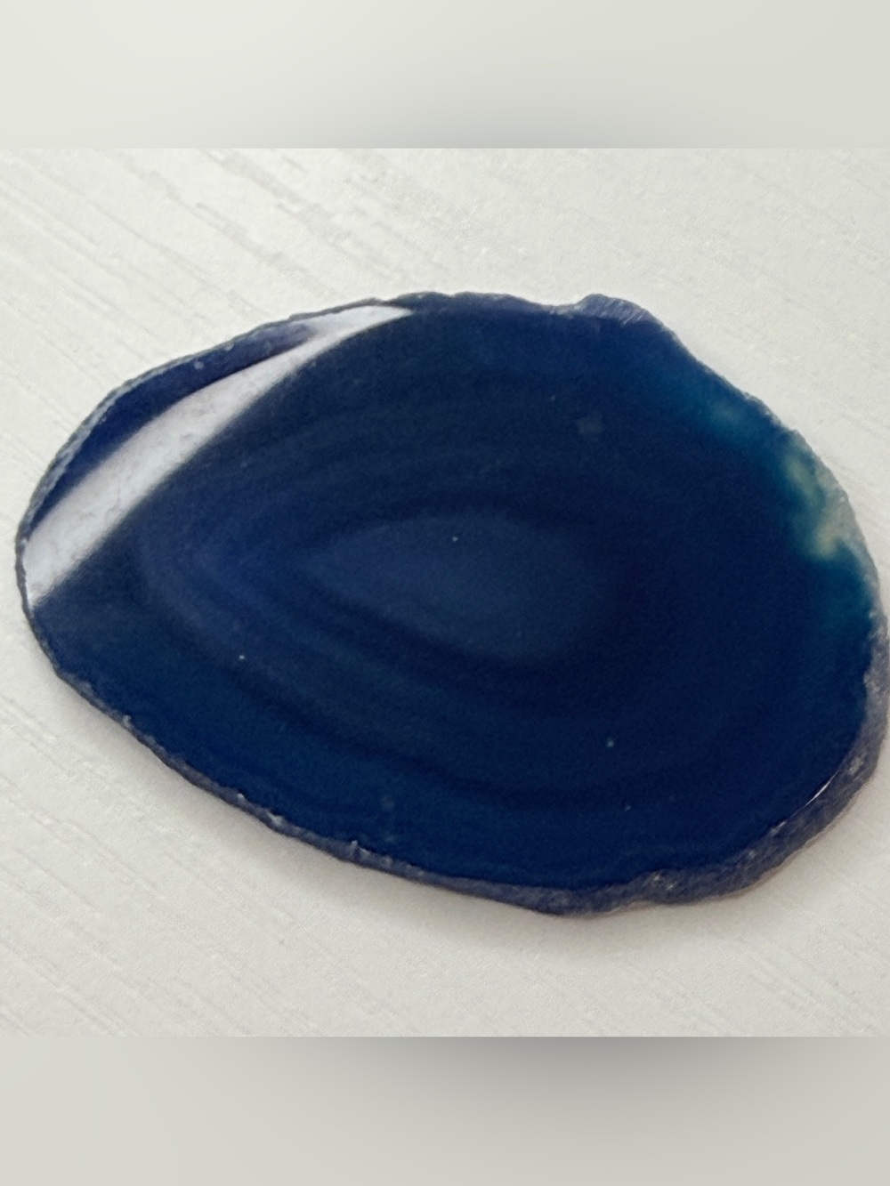 Cobalt Blue Agate Slice Crystal Beauty